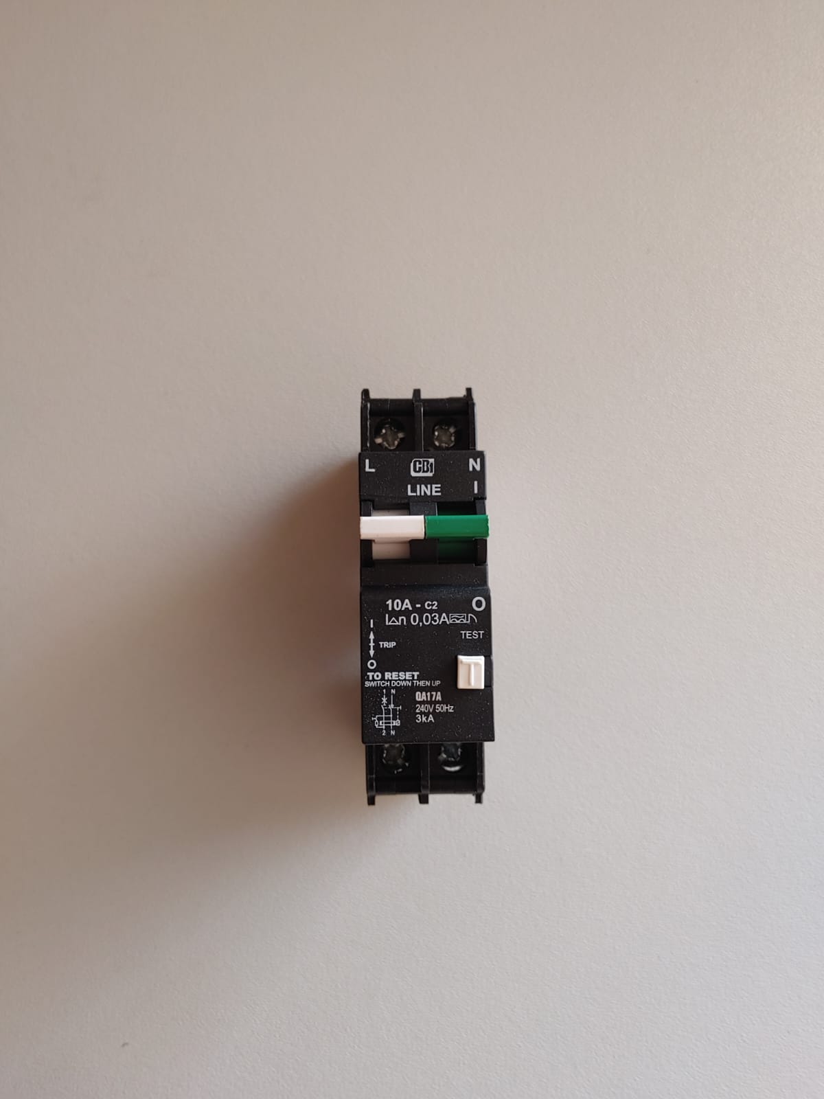 CBI EARTH LEAKAGE QA17A 10A